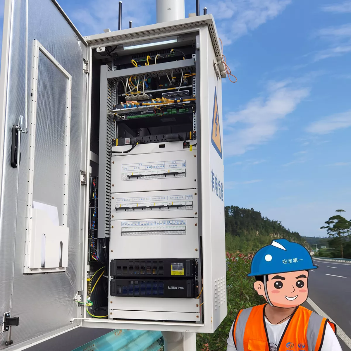 監(jiān)控專用鋰電池UPS不間斷電源。3kva搭配48v鋰電池